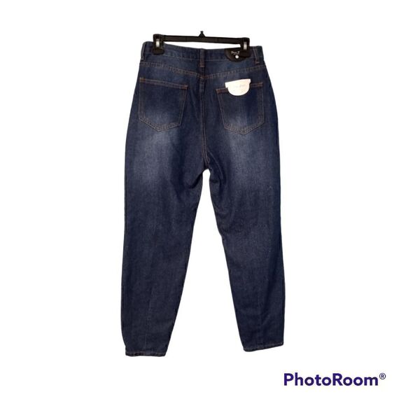 Denim Blvd Los Angeles Distressed Mom Jeans size 5 Dark Wash Blue NWT - Picture 12 of 12